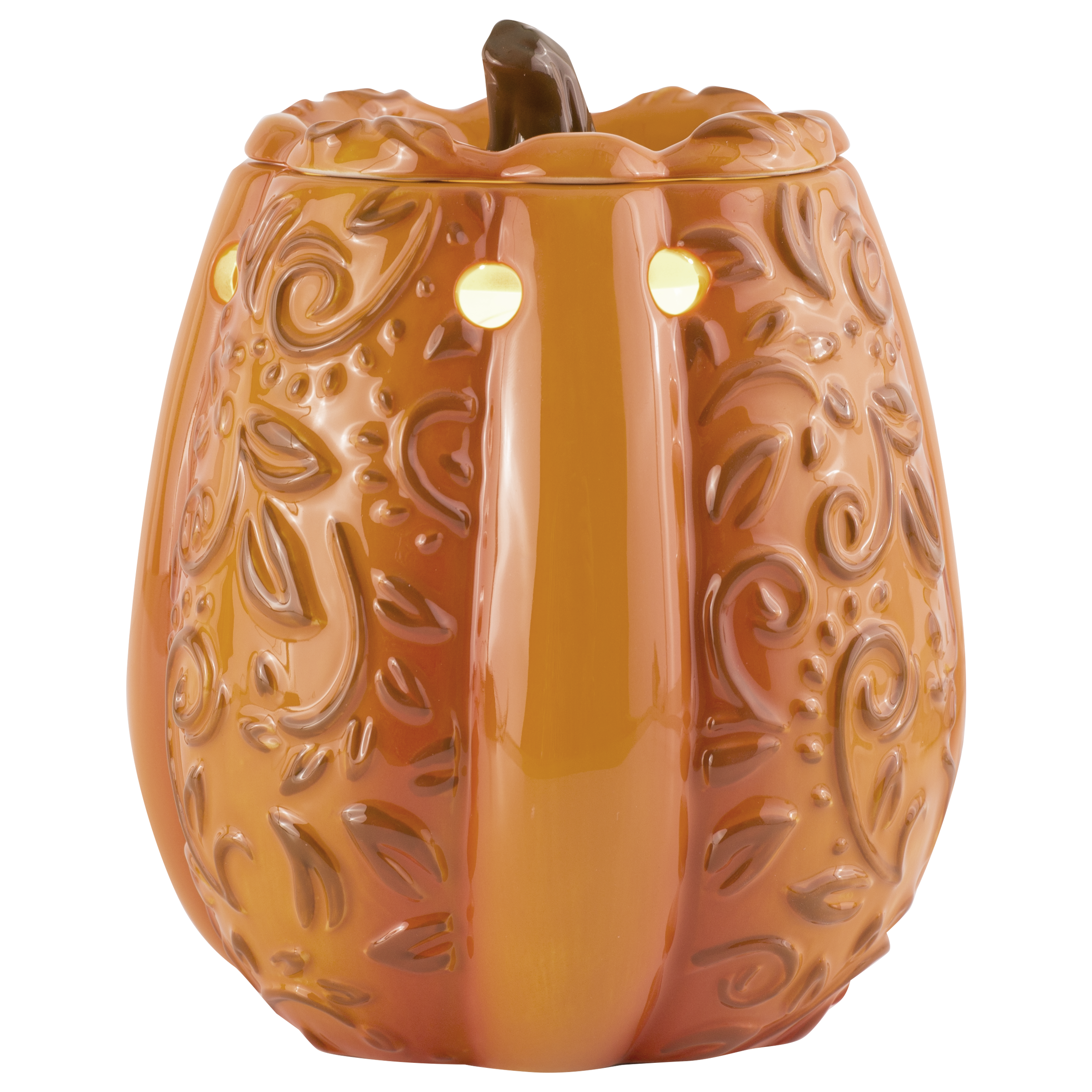 Swirly Pumpkin Fragrance & Wax Electric Warmer