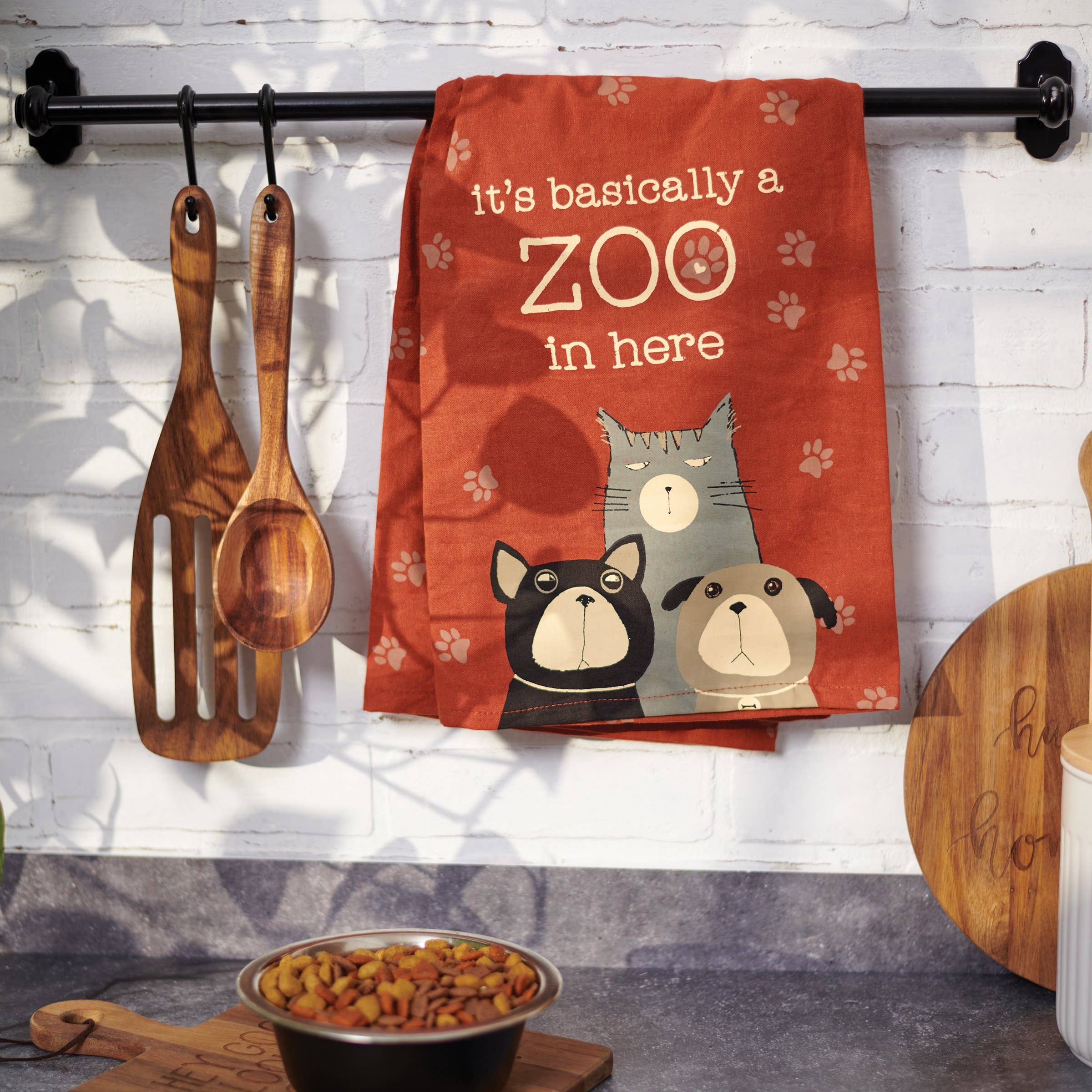 It's Basically A Zoo In Here Kitchen Towel