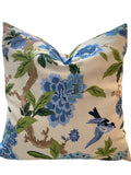 Alexandra Floral Pillow with Feather Insert 