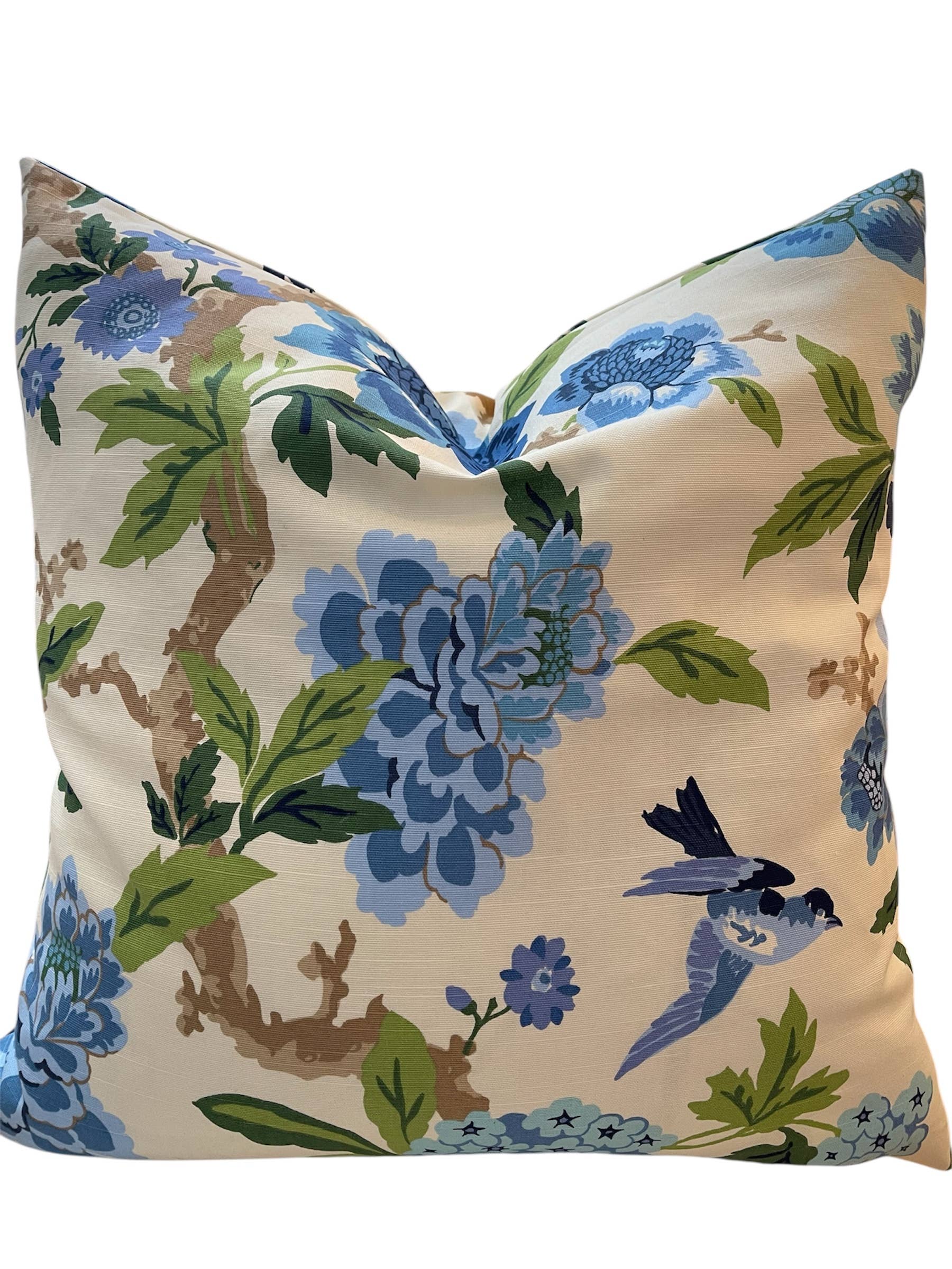 Alexandra Floral Pillow with Feather Insert 