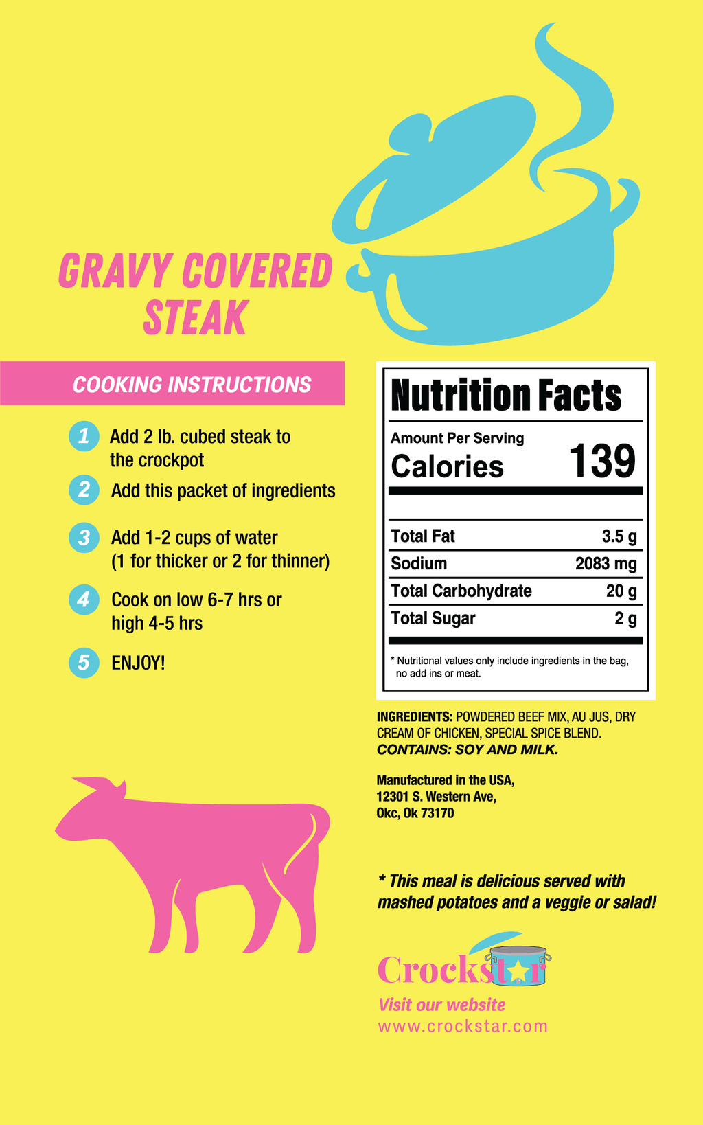 Gravy Covered Steak 