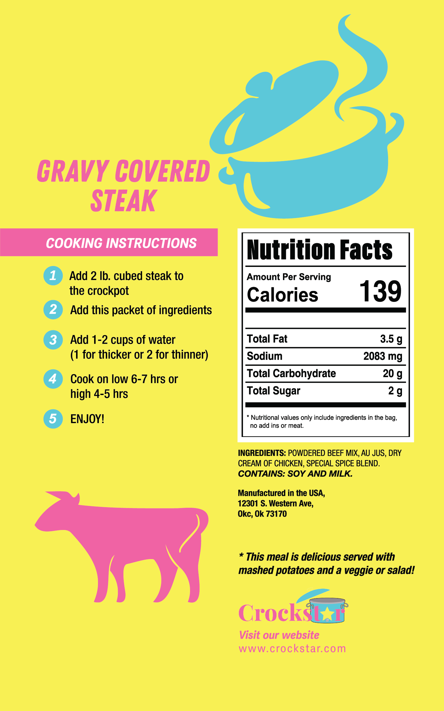 Gravy Covered Steak 