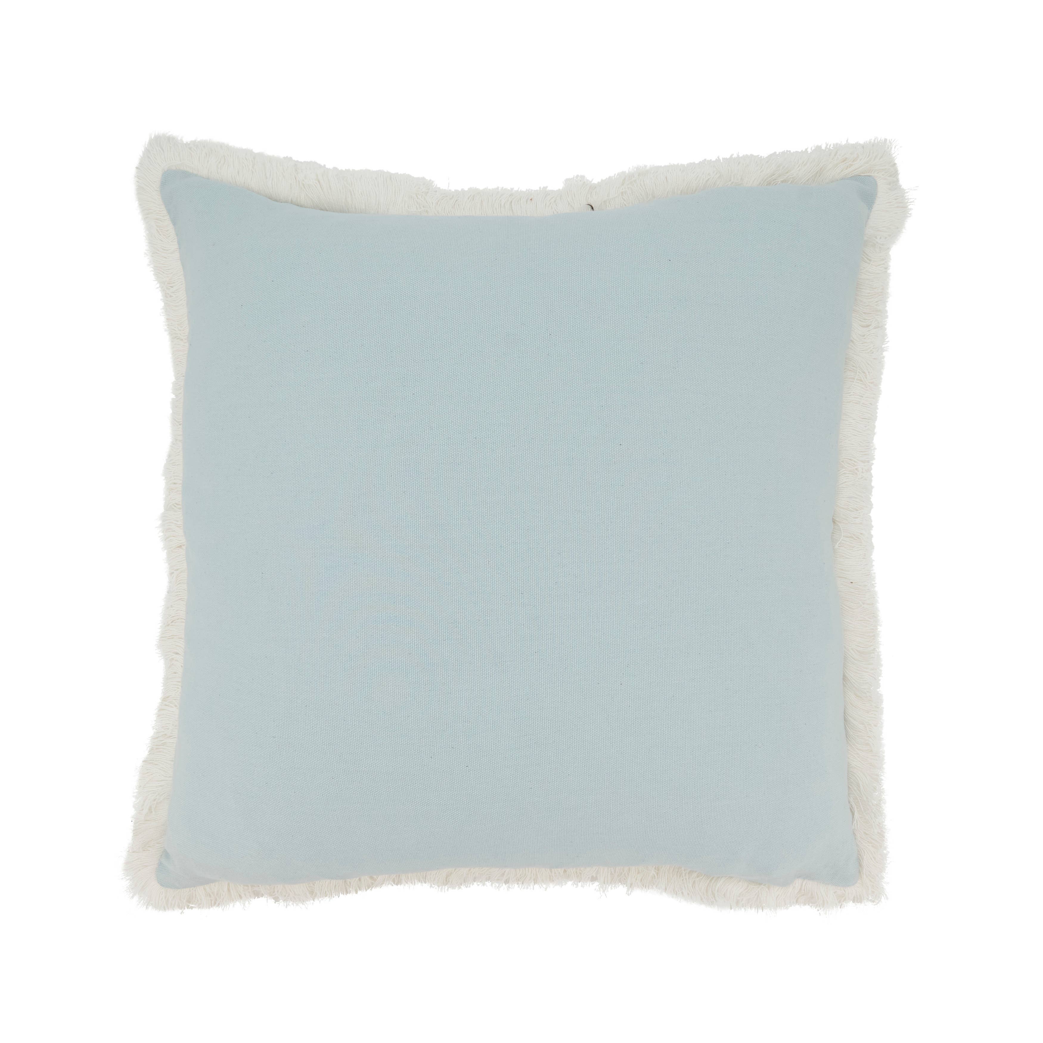 Embroidered Floral Pillow