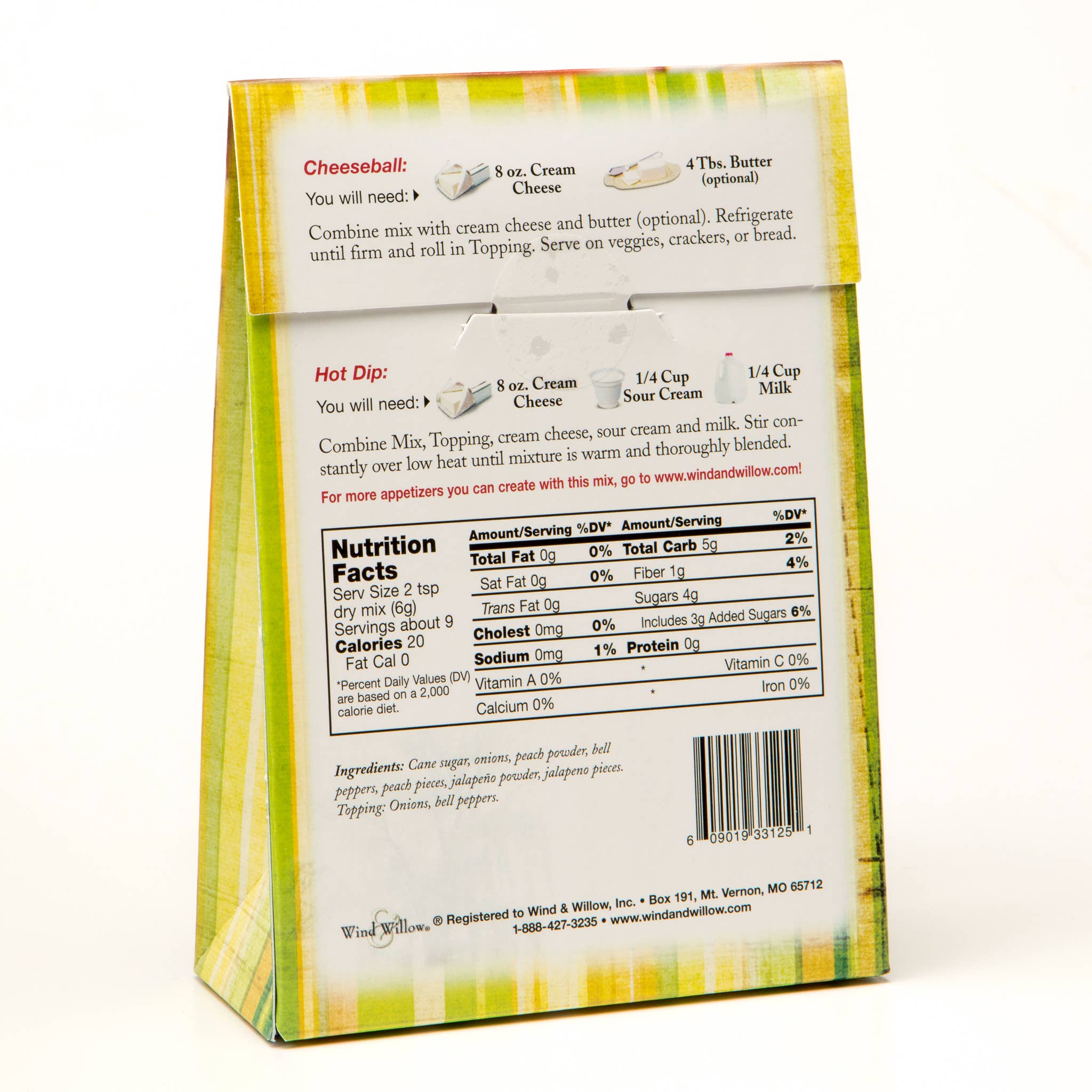 Jalapeno Peach (cs 12) - Savory Cheeseball Mixes