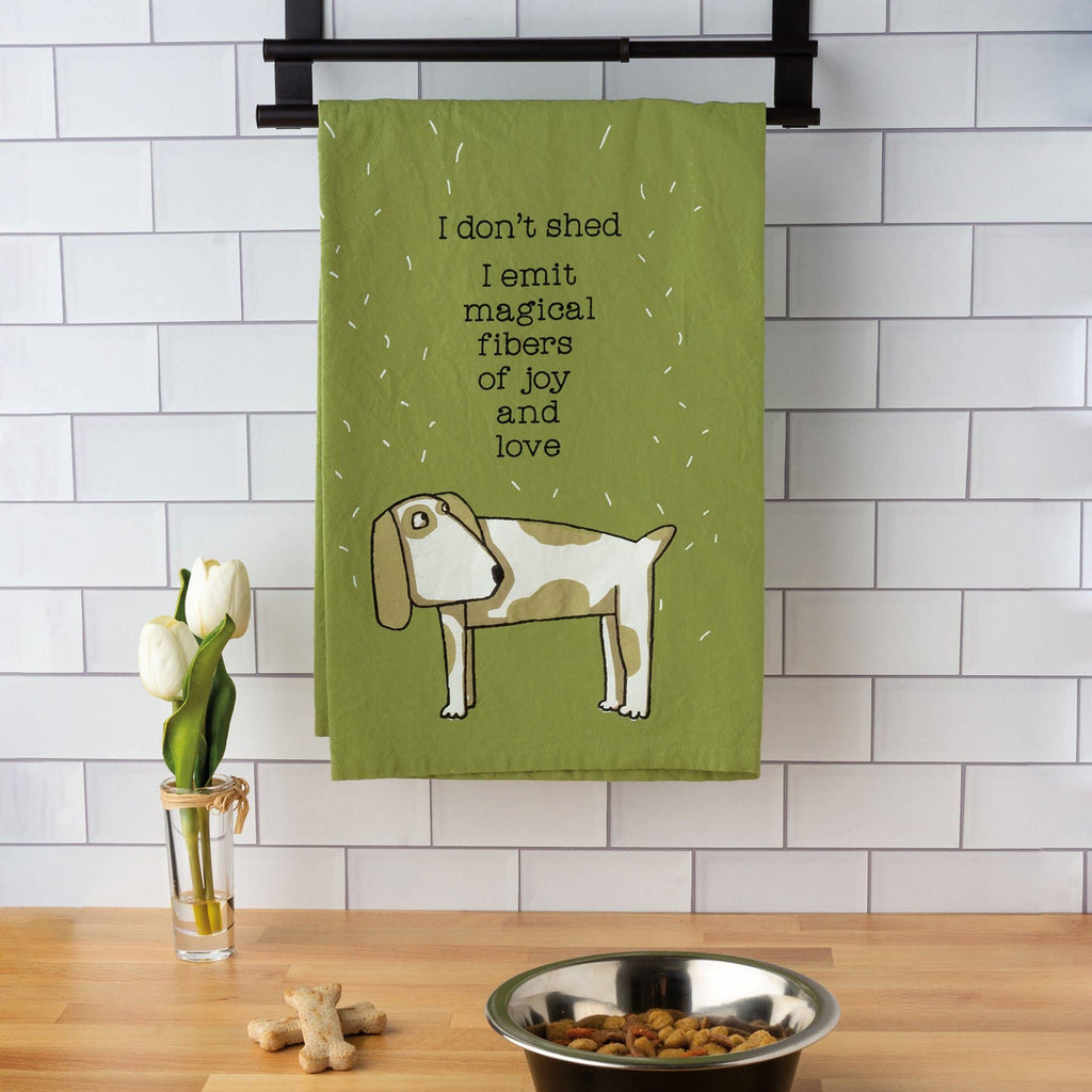 Dog Emit Magical Fibers Kitchen Towel