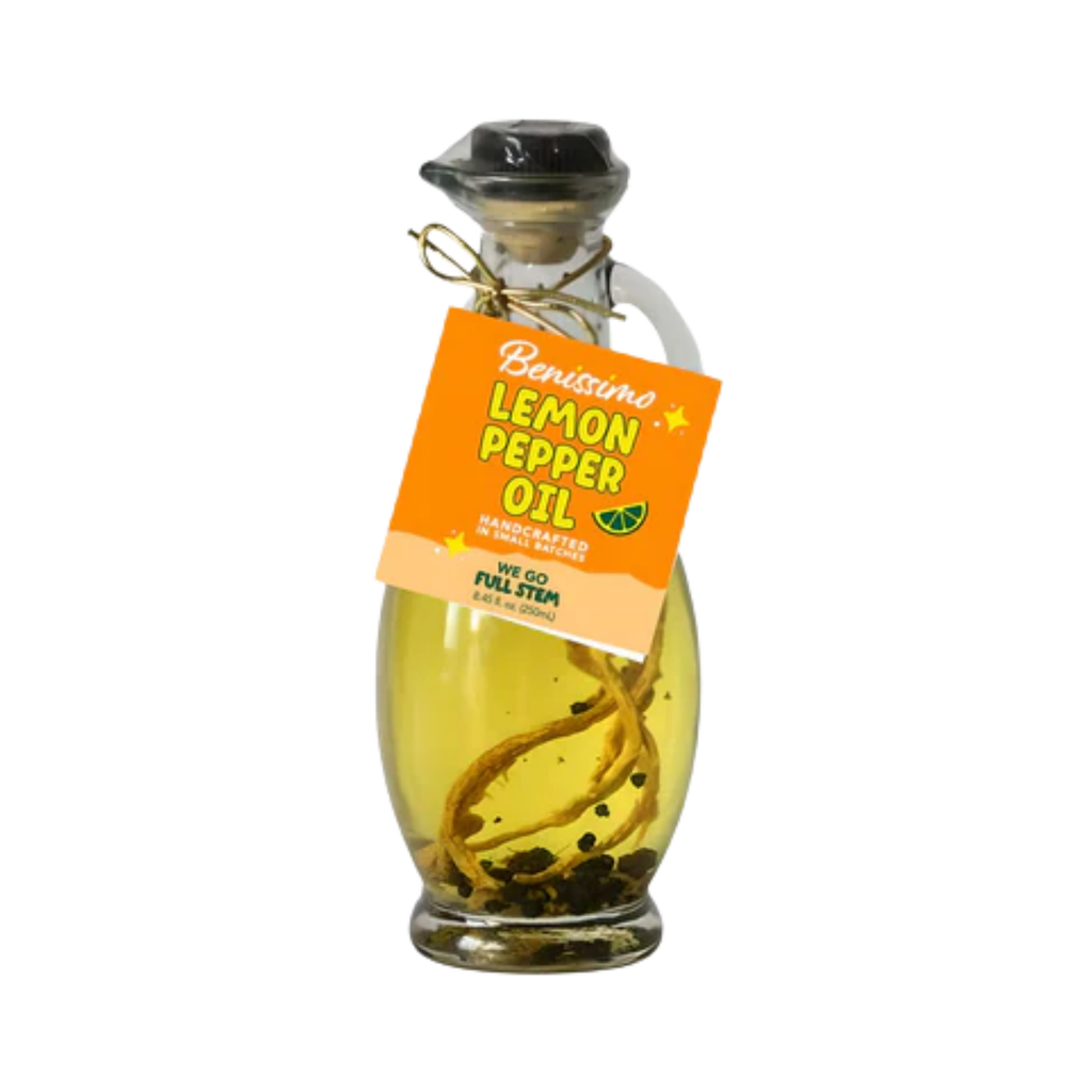 Benissimo Lemon Pepper EVOO Blend – 8.45 fl oz Cruet
