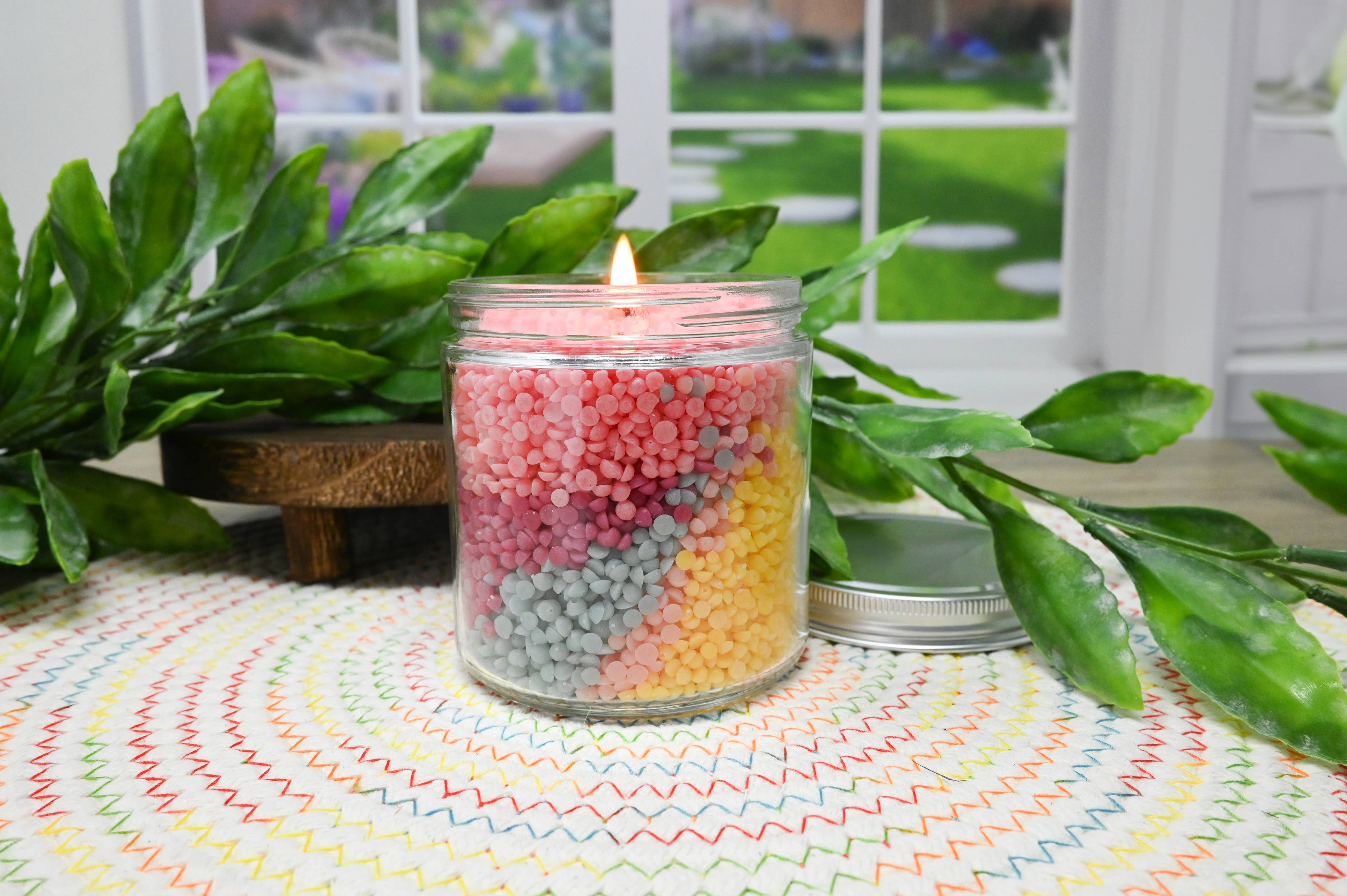 Candle Bar - 10 oz Glass Wicked Jar with Lid