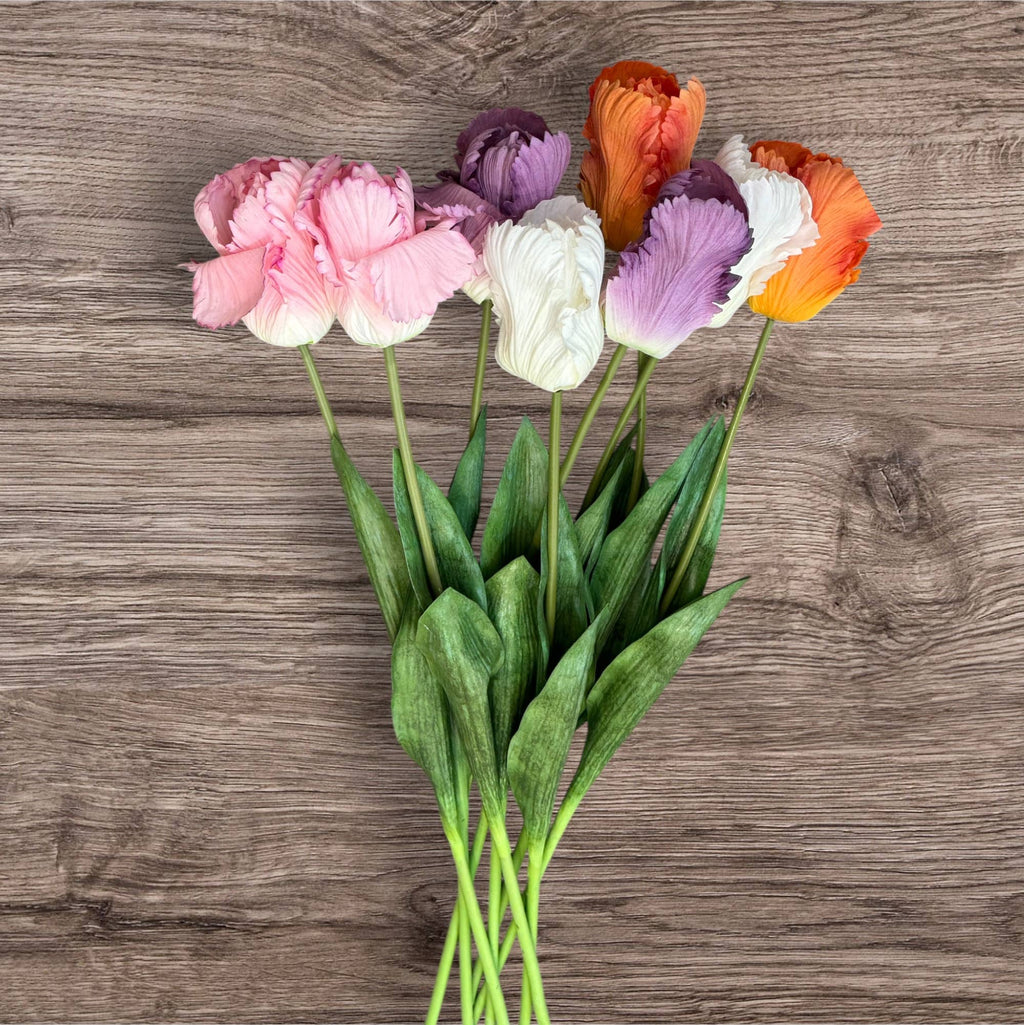 28"Ultra Realistic Real Touch Parrot Tulip Large bloom