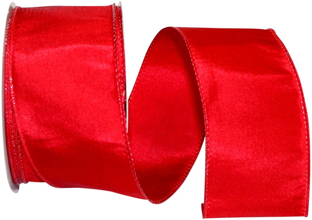 Katy May Elegance Wired Edge, Red, 2-1/2 In, 25 Yards