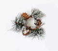 1.25" Snowy Pine & Cone C/Ring