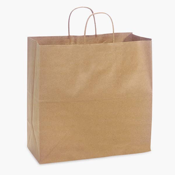 Recycled Brown Kraft Paper Retail Shopping Bags