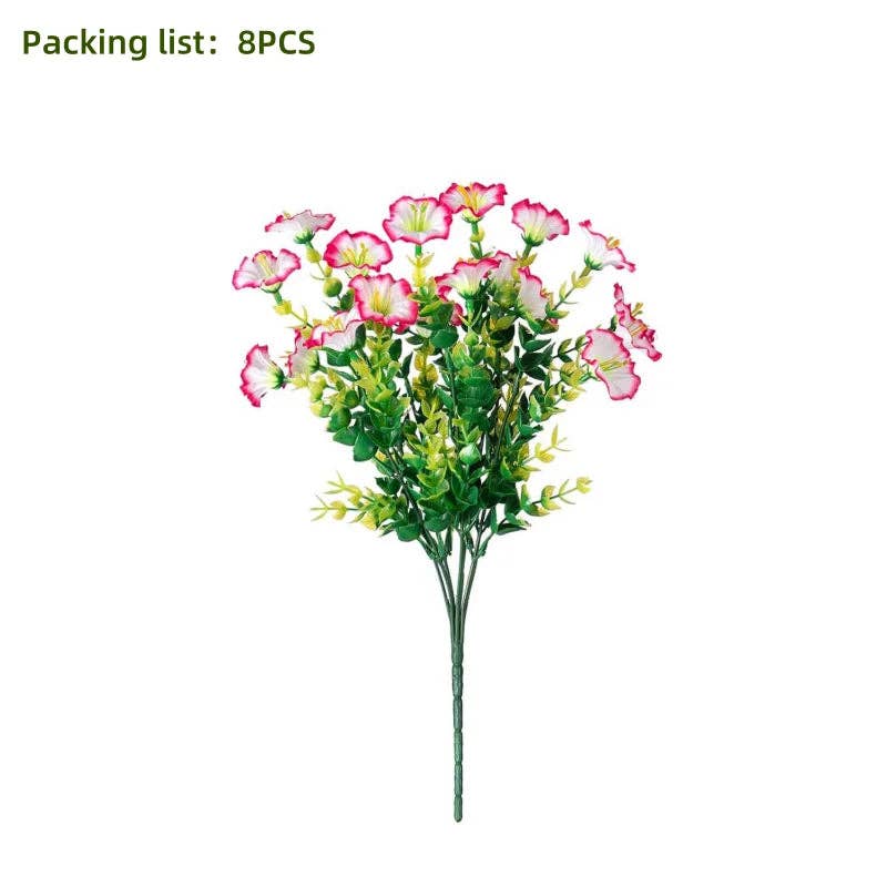 Artificial UV Flowers | Set of 8 | Flower Décor | Home Décor