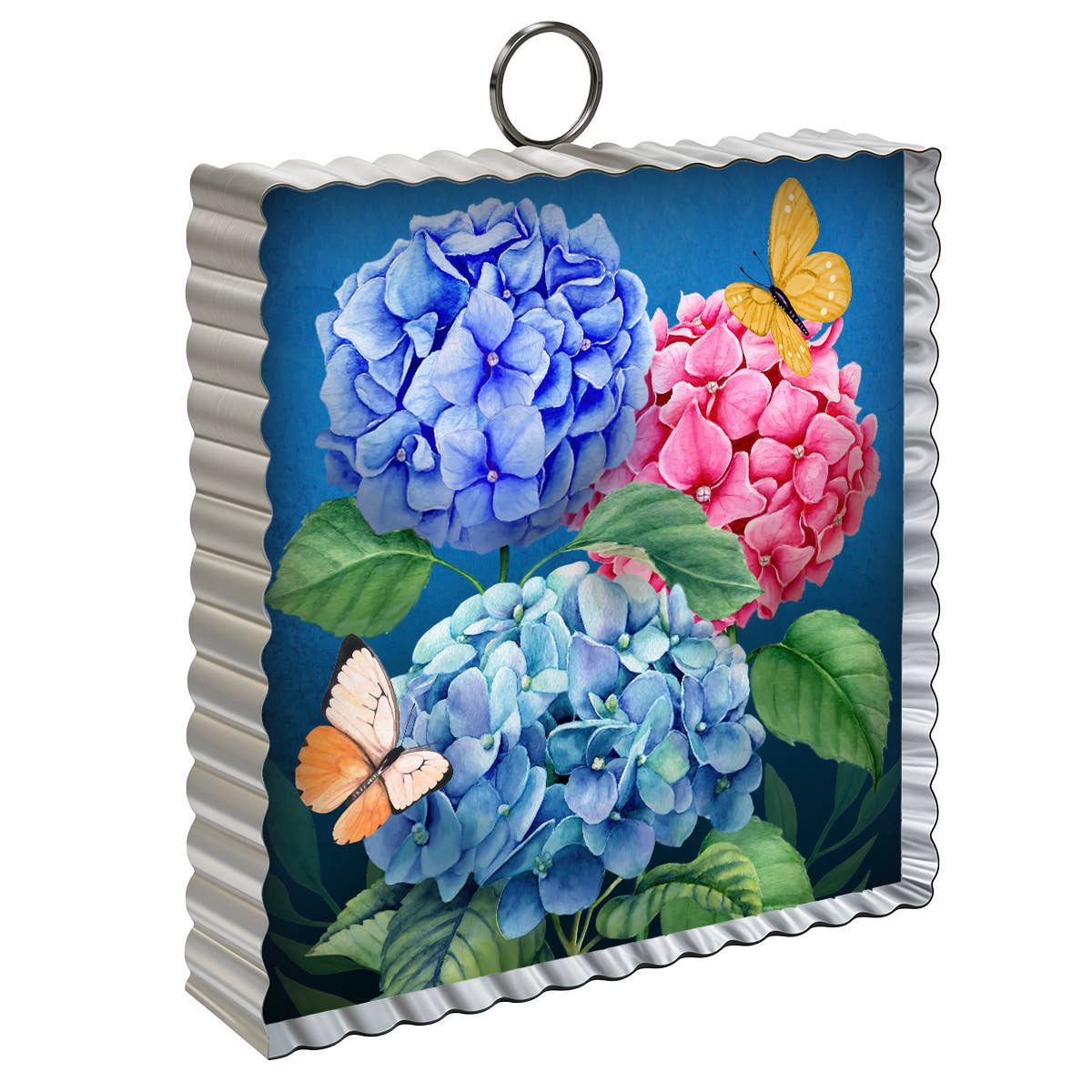 Colorful Hydrangeas Metal Mini Moment