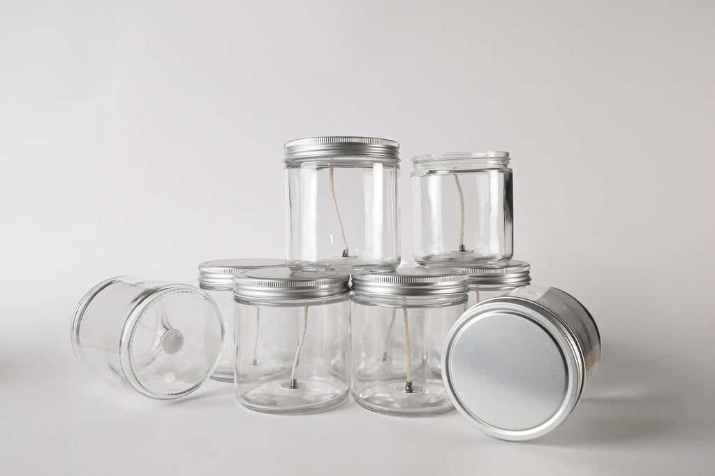 Candle Bar - 10 oz Glass Wicked Jar with Lid