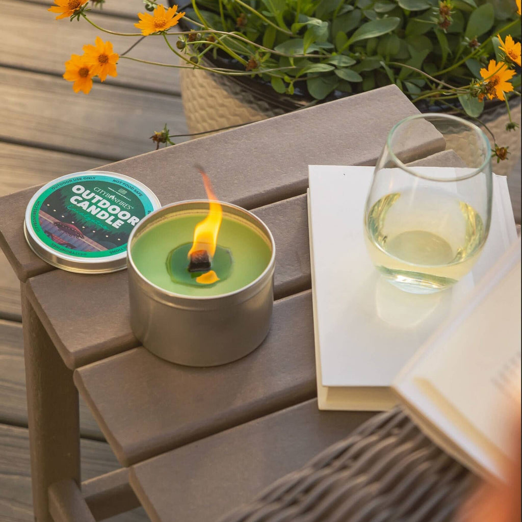 Eucalyptus Outdoor Candle – Bug-Repelling Soy 14oz