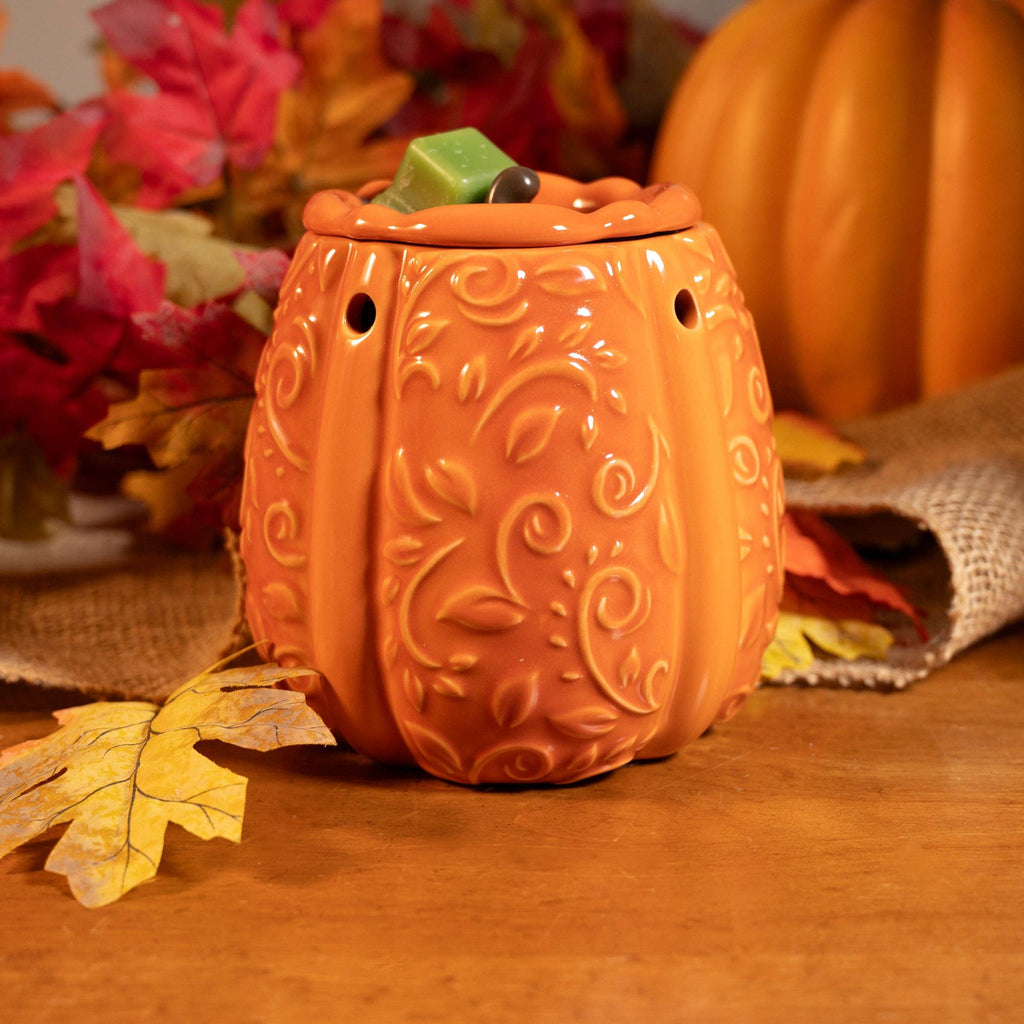 Swirly Pumpkin Fragrance & Wax Electric Warmer