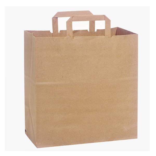 Recycled Brown Kraft Paper Retail Shopping Bags