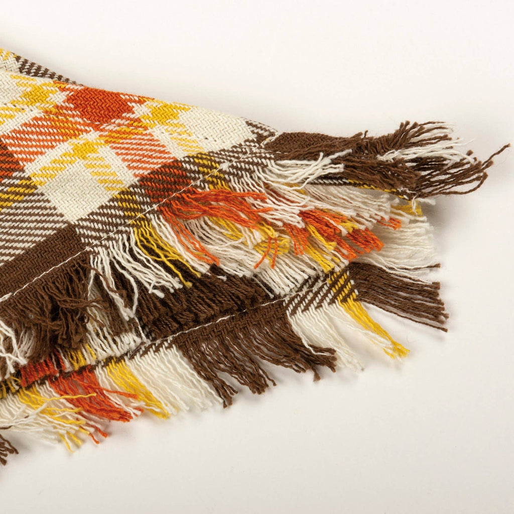 Fall Plaid Small Pet Bandana Set